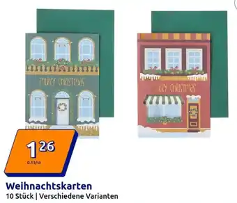 Action Weihnachtskarten Angebot