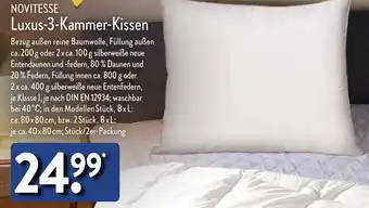 Aldi Nord NOVITESSE Luxus-3-Kammer-Kissen Angebot