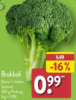 Aldi Nord Brokkoli Angebot