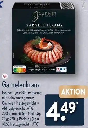 Aldi Nord GOURMET FINEST CUISINE Garnelenkranz Angebot