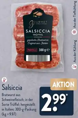 Aldi Nord GOURMET FINEST CUISINE Salsiccia Angebot