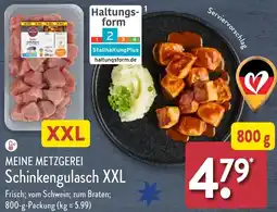 Aldi Nord MEINE METZGEREI Schinkengulasch XXL Angebot