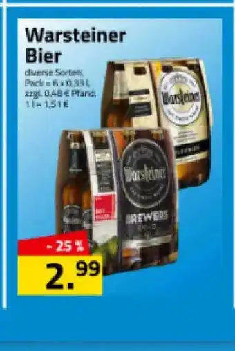 Logo Getränkemarkt Warsteiner Bier Angebot