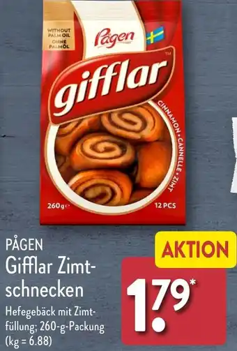 Aldi Nord PÅGEN Gifflar Zimtschnecken Angebot