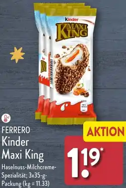 Aldi Nord FERRERO Kinder Maxi King Angebot