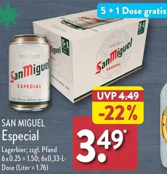 Aldi Nord SAN MIGUEL Especial Angebot