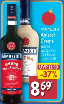 Aldi Nord RAMAZZOTTI Amaro/ Crema Angebot