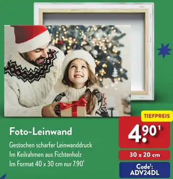 Aldi Nord Foto-Leinwand Angebot