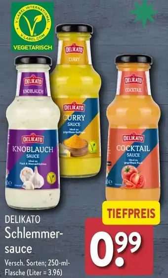 Aldi Nord DELIKATO Schlemmersauce Angebot