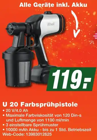 K+B Expert Litheli U 20 Farbsprühpistole Angebot