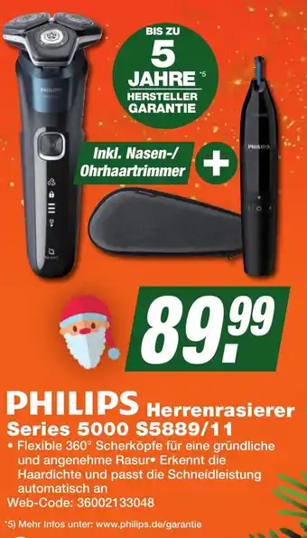 K+B Expert PHILIPS Herrenrasierer Series 5000 S5889/11 Angebot