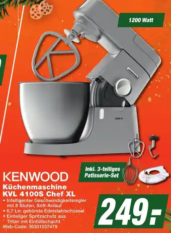 K+B Expert KENWOOD Küchenmaschine KVL 4100S Chef XL Angebot