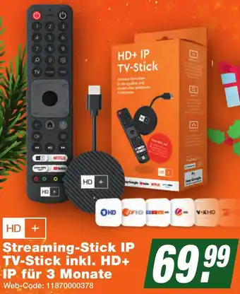 K+B Expert HD + Ştreaming-Stick IP TV-Stick inkl. HD+ IP für 3 Monate Angebot