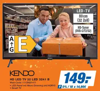 Expert KENDO HD LED TV 32 LED 3241 B Angebot