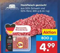 Netto Marken-Discount GUT PONHOLZ Hackfleisch gemischt Angebot