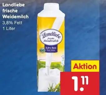 Netto Marken-Discount Landliebe frische Weidemilch Angebot