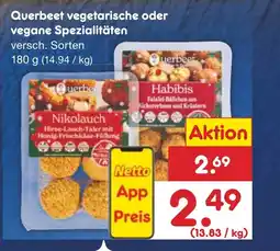 Netto Marken-Discount Querbeet vegetarische oder vegane Spezialitäten Angebot