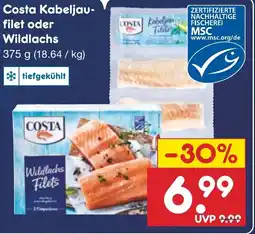 Netto Marken-Discount Costa Kabeljaufilet oder Wildlachs Angebot