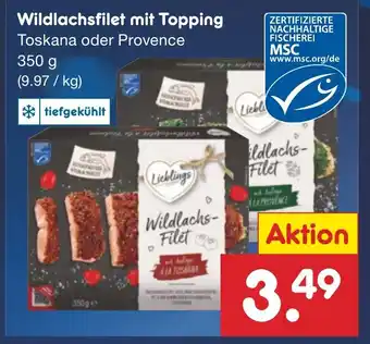 Netto Marken-Discount Lieblings Wildlachsfilet mit Topping Angebot