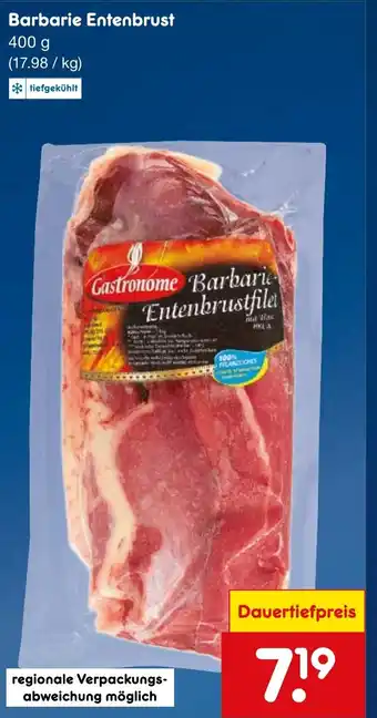Netto Marken-Discount Gastronome Barbarie Entenbrust Angebot