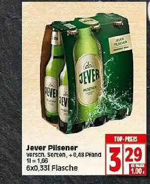 Elli Markt Jever Pilsener 6x0,33L Angebot