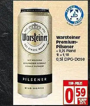 Elli Markt Warsteiner Premium Pilsener 0,5L Angebot