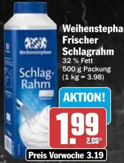 dodenhof Weihenstephan Frischer Schlagrahm Angebot