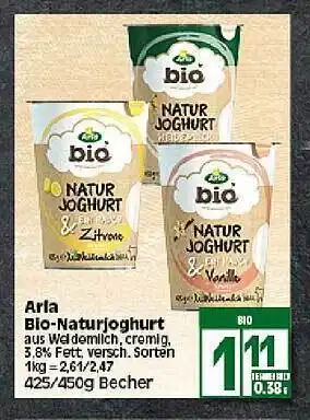 Elli Markt Arla Bio Naturjoghurt 425/450g Becher Angebot