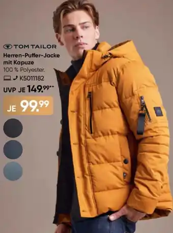 Galeria TOM TAILOR Herren-Puffer-Jacke mit Kapuze Angebot