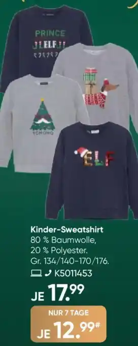 Galeria MANGUUN Kinder-Sweatshirt Angebot