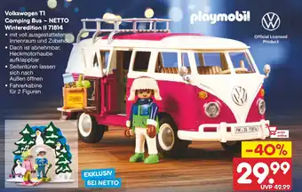 Netto Marken-Discount playmobil Camping Bus - NETTO Winteredition II 71814 Angebot