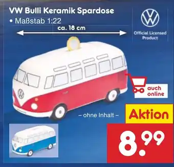 Netto Marken-Discount VW Bulli Keramik Spardose Angebot