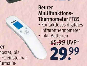 Rossmann Beurer multifunktions-thermometer ft85 Angebot