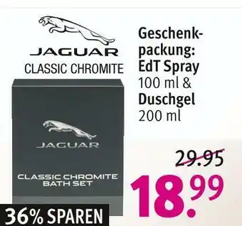 Rossmann Jaguar geschenkpackung: edt spray oder duschgel Angebot