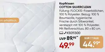 Galeria billerbeck Kopfkissen COTTON SILVERCLEAN Angebot