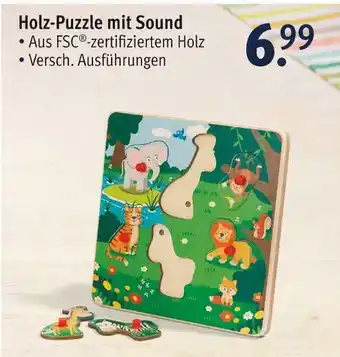 Rossmann Holz-puzzle mit sound Angebot