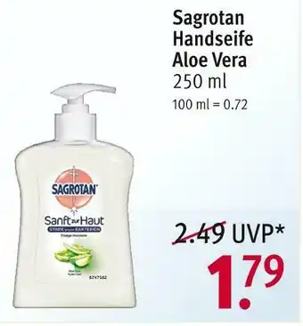 Rossmann Sagrotan handseife aloe vera Angebot