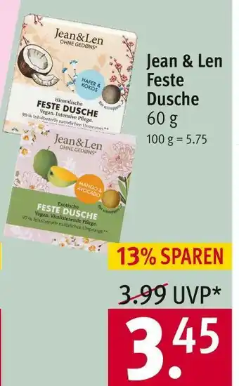 Rossmann Jean & len feste dusche Angebot