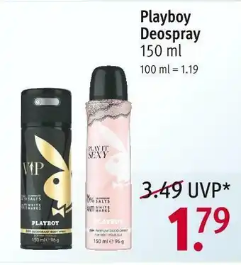 Rossmann Playboy deospray Angebot