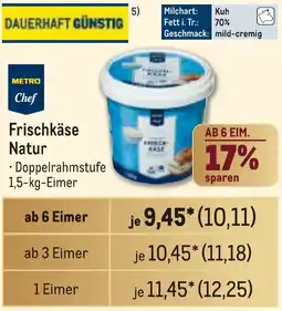 METRO METRO Chef Frischkäse Natur Angebot