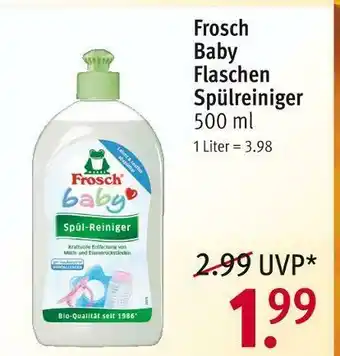 Rossmann Frosch baby flaschen spülreiniger Angebot