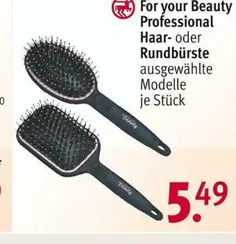 Rossmann For your beauty professional haar- oder rundbürste Angebot