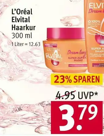 Rossmann L’oréal elvital haarkur Angebot