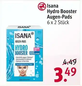 Rossmann Isana hydro booster augen-pads Angebot