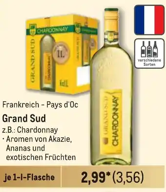 METRO Frankreich - Pays d'Oc Grand Sud Angebot