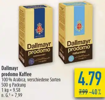 diska Dallmayr prodomo Kaffee Angebot