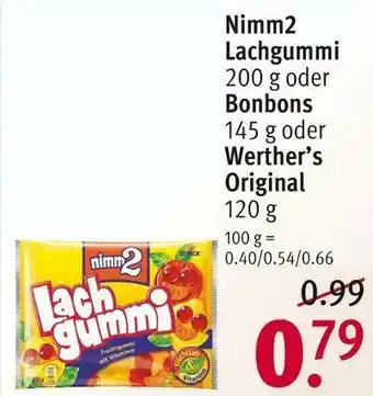 Rossmann Nimm2 lachgummi, bonbons oder werther’s original Angebot