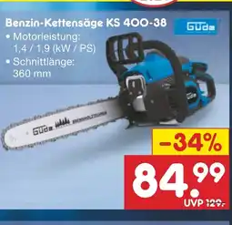 Netto Marken-Discount Güde Benzin-Kettensäge KS 400-38 Angebot