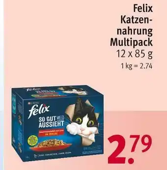 Rossmann Felix katzennahrung multipack Angebot