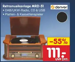 Netto Marken-Discount denver Retromusikanlage MRD-51 Angebot